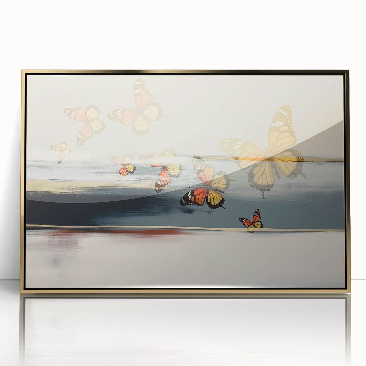 Vibrant abstract wall art canvas print showcasing bold colors and dynamic shapes, perfect for modern home decor or artistic spaces.