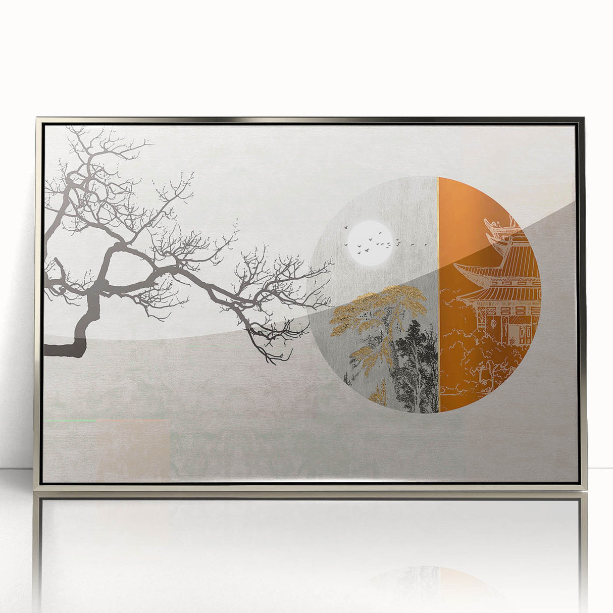 Abstract wall art canvas print showcasing vibrant colors and dynamic shapes, perfect for modern home decor or office spaces.