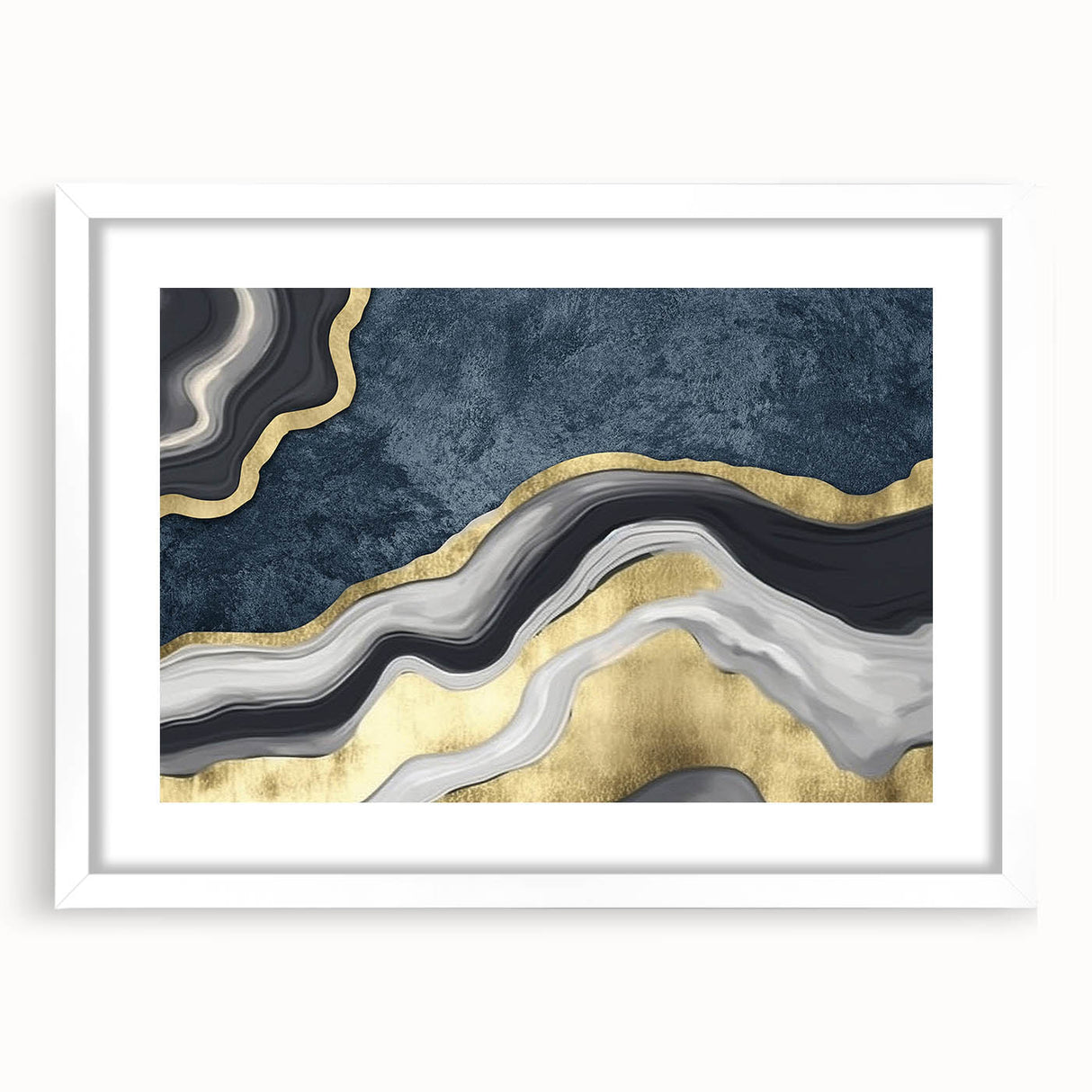 Abstract canvas art print showcasing vibrant colors and fluid shapes, perfect for modern decor, enhancing any living space with creativity.