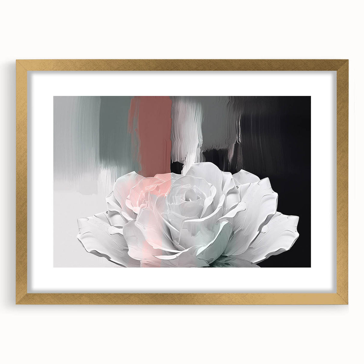 Vibrant abstract wall art print showcasing bold colors and dynamic shapes, ideal for modern home decor and artistic expression.