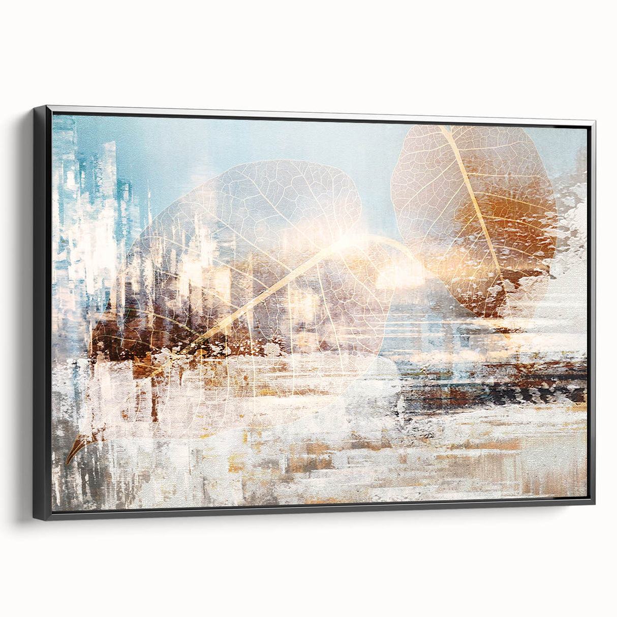 Abstract canvas artwork showcasing vibrant colors and dynamic shapes, ideal for modern decor. Perfect for adding a contemporary touch to living spaces.