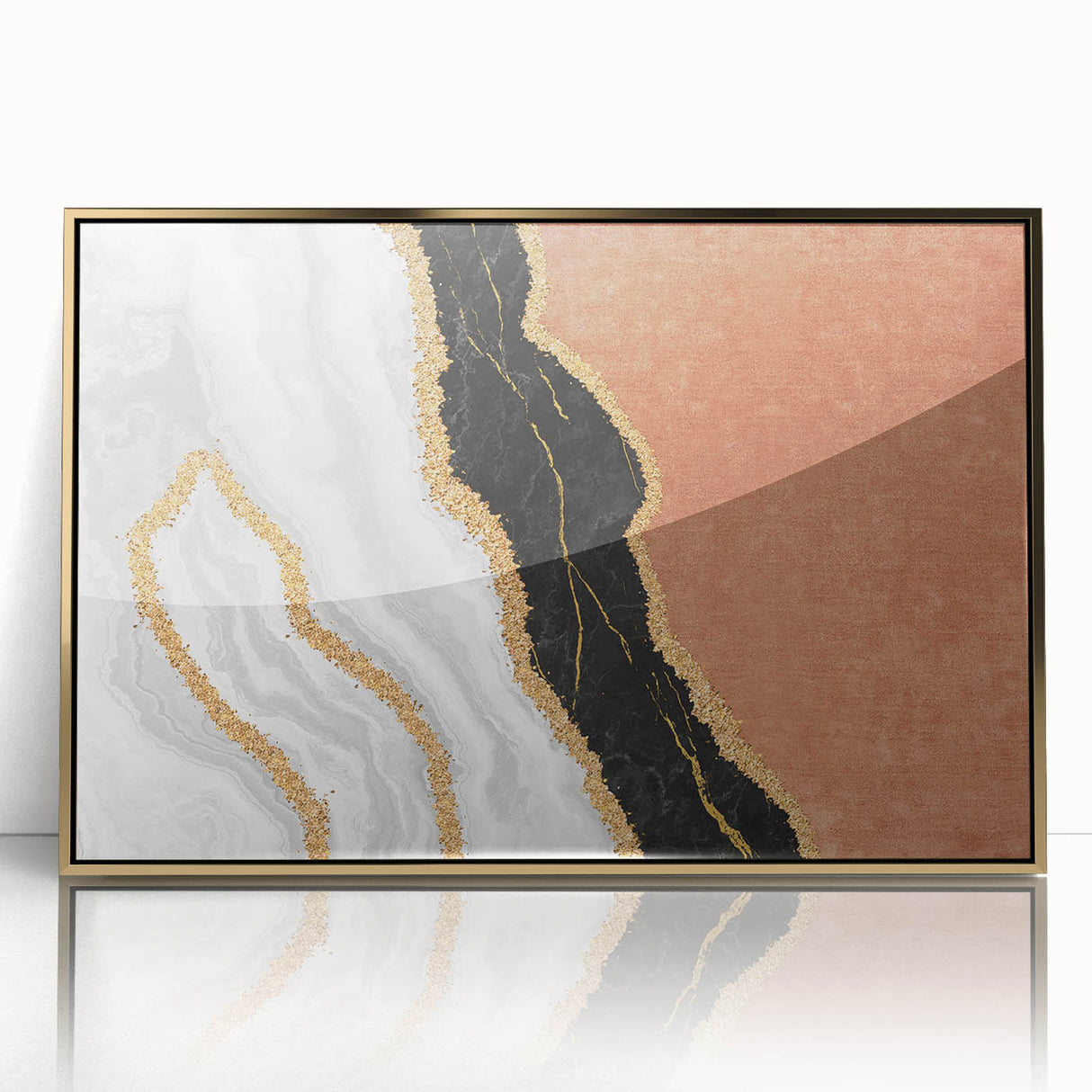 Abstract canvas art print showcasing vibrant colors and fluid shapes, perfect for modern home decor or artistic inspiration.