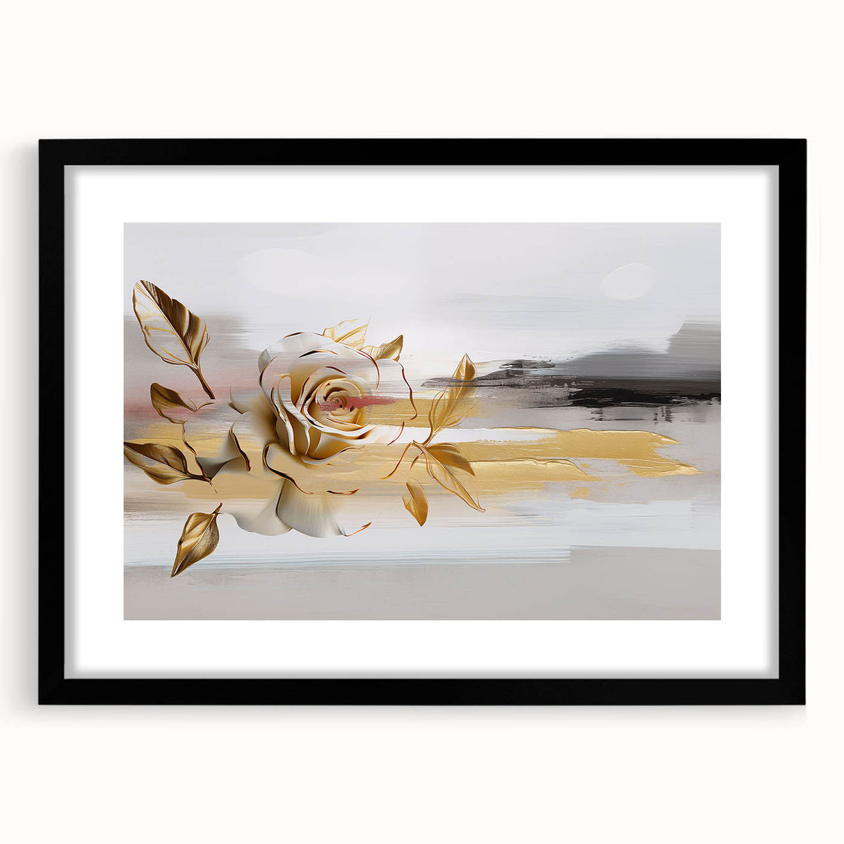 Vibrant abstract wall art canvas print showcasing bold colors and dynamic shapes, ideal for modern decor, rolled and ready for framing.