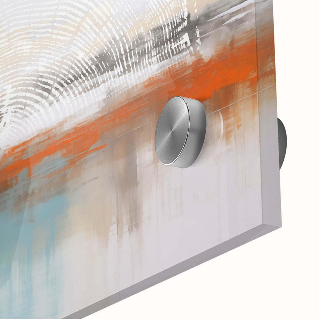 Abstract wall art canvas showcasing vibrant colors and geometric patterns, elegantly rolled and packaged in a protective cardboard tube for safe delivery. Perfect for modern home decor.
