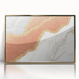 Abstract wall art print showcasing vibrant colors and dynamic shapes, perfect for modern decor in living spaces or offices.