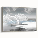 Abstract wall art canvas featuring vibrant geometric shapes in bold colors, ideal for modern home decor. Perfectly rolled and securely packaged for delivery, showcasing unique artistic expression.