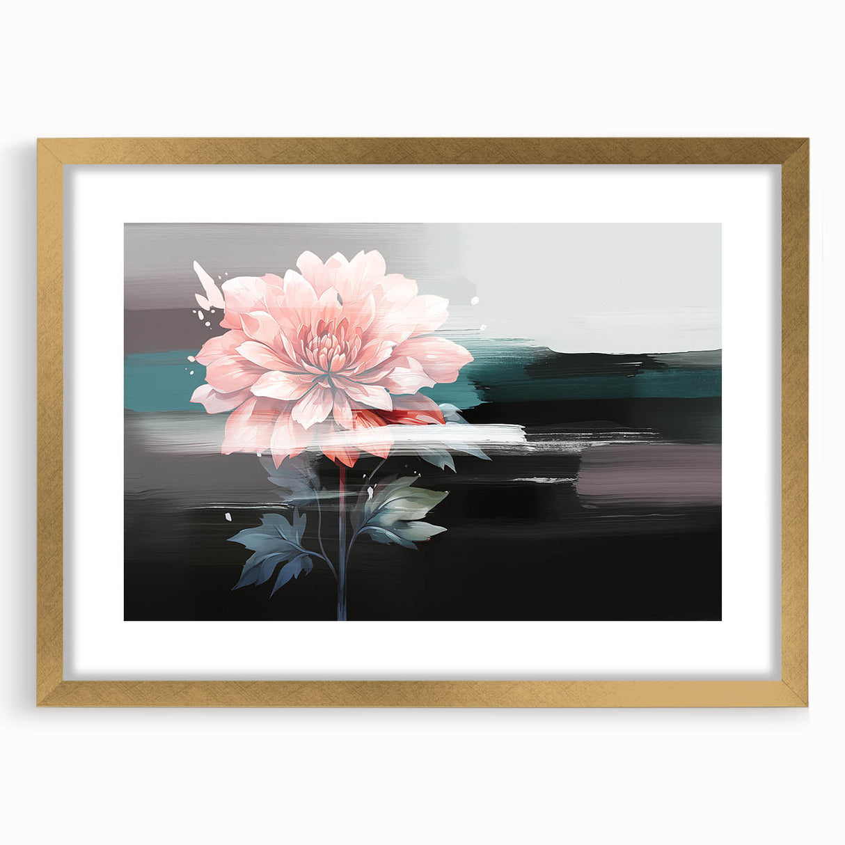 Colorful abstract wall art canvas print featuring vivid geometric shapes and fluid lines, ideal for modern decor and artistic expression.