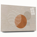 Colorful abstract wall art canvas showcasing vibrant geometric shapes in bold hues, ideal for modern home decor and artistic expression.