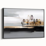 Vibrant abstract canvas art print showcasing bold colors and dynamic shapes, perfect for modern home decor or office aesthetics.