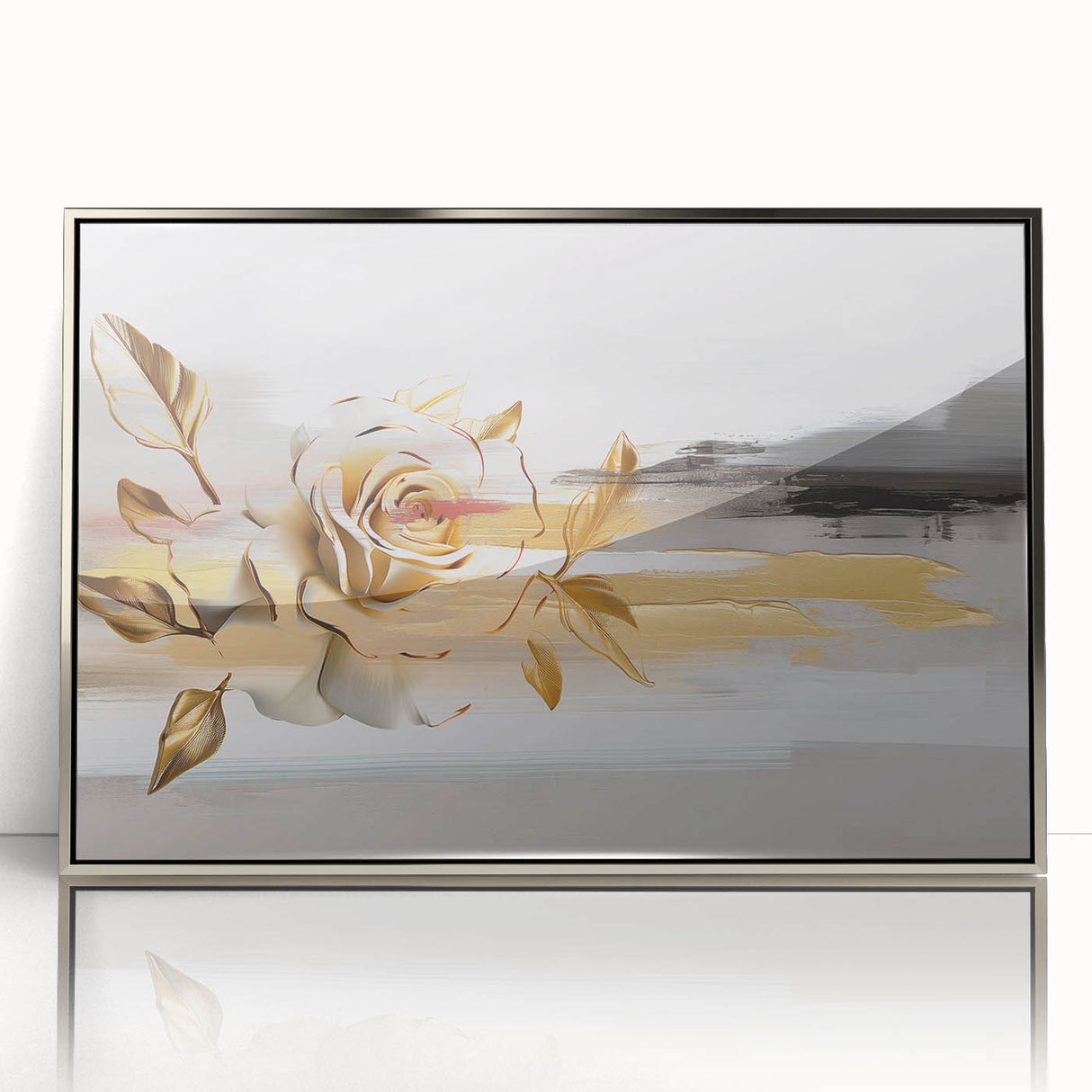 Abstract wall art print showcasing vibrant colors and geometric patterns, perfect for modern home decor or office spaces.