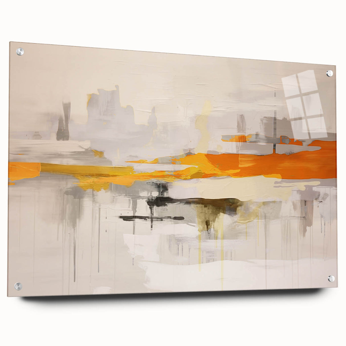 Abstract wall art canvas print featuring vibrant colors and dynamic shapes, ideal for contemporary home decor or office spaces, enhancing artistic ambiance.