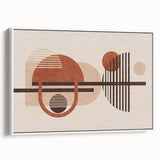 Vibrant abstract canvas artwork showcasing swirling blue and gold patterns, perfect for modern home decor, framed in a sleek black border.