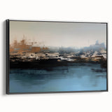 Colorful abstract wall art canvas print showcasing vibrant geometric shapes and patterns, designed to enhance modern home decor. Perfect for adding a stylish touch to any living space.