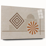 Abstract wall art canvas print showcasing vibrant colors and geometric shapes, ideal for modern home decor or artistic displays.