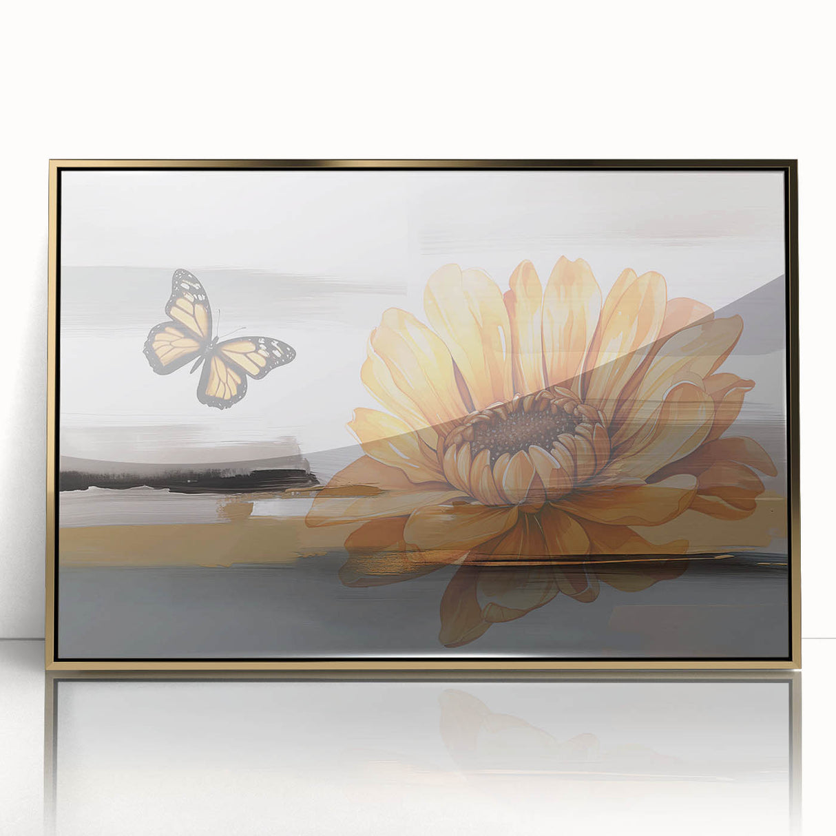 Abstract wall art canvas featuring vibrant colors and geometric patterns, rolled and packaged in a protective cardboard tube, ideal for modern home decor.