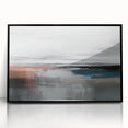 Colorful abstract wall art canvas print showcasing vibrant geometric shapes in shades of blue, orange, and yellow, ideal for modern decor.