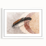 Abstract canvas artwork showcasing vibrant hues of blue, orange, and yellow in a dynamic, swirling design, perfect for modern decor.