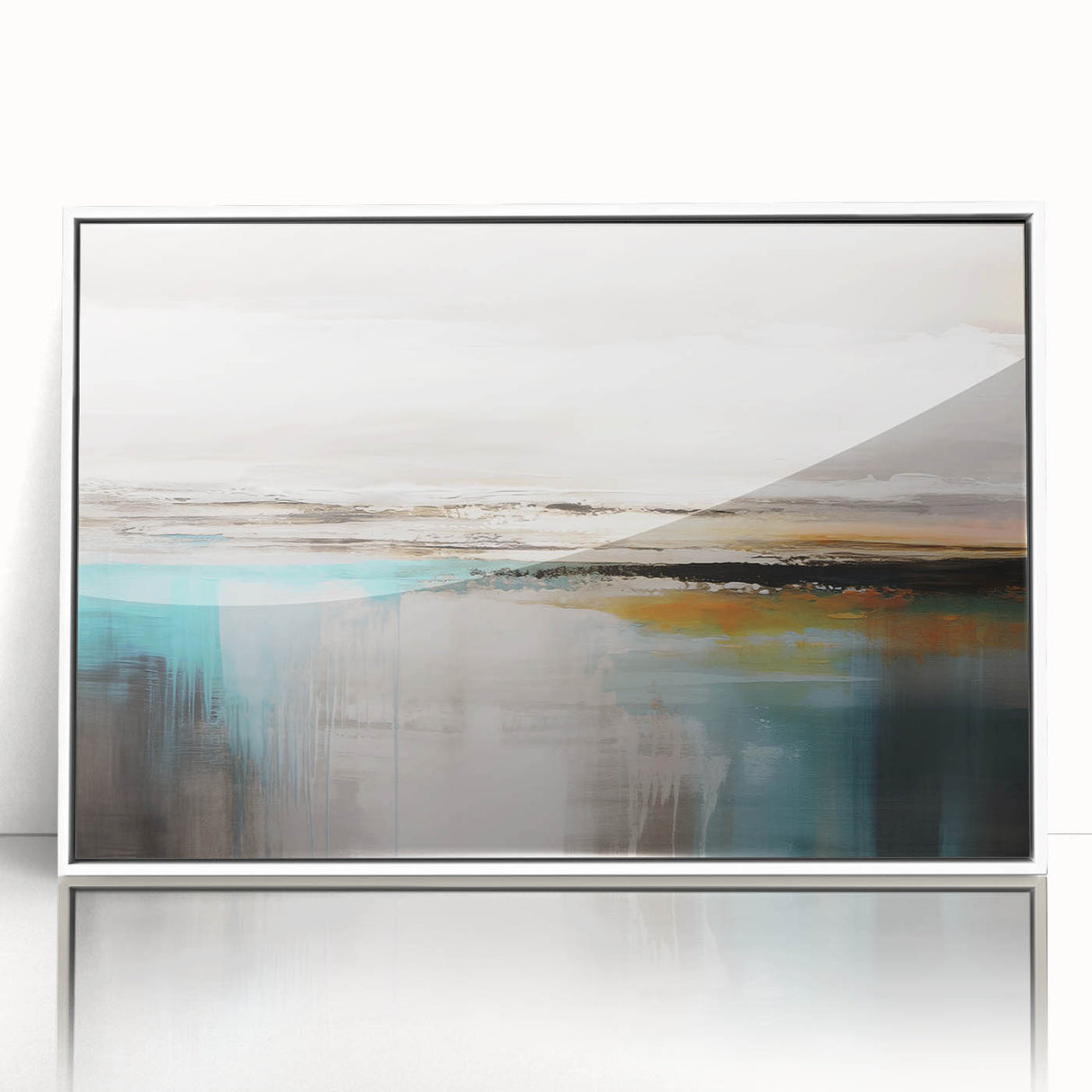 Vibrant abstract wall art canvas print showcasing bold colors and dynamic shapes, ideal for modern home decor or artistic spaces.