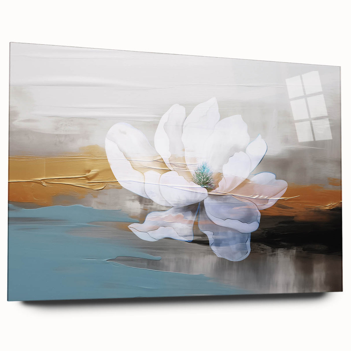 Colorful abstract wall art canvas print showcasing vibrant swirls and geometric patterns, ideal for modern home decor or office spaces, rolled and ready for display.