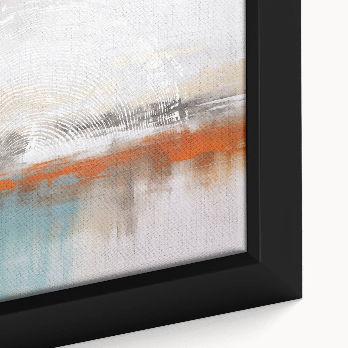 Abstract wall art print showcasing vibrant colors and intricate geometric patterns, perfect for modern home decor. The canvas is rolled and securely packaged in a protective cardboard tube, ensuring safe delivery.