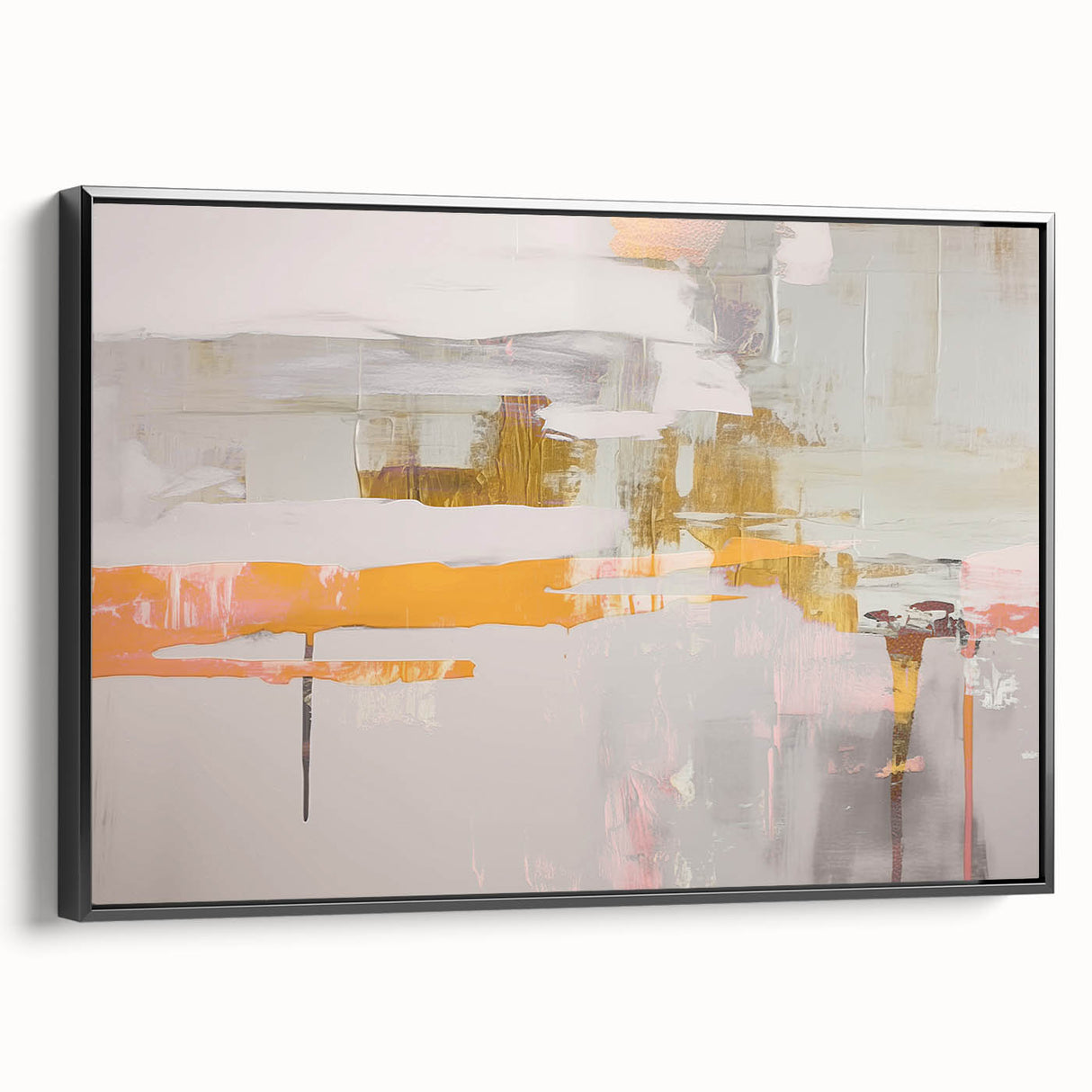 Abstract wall art canvas print showcasing vibrant colors and fluid shapes, ideal for modern home decor, emphasizing creativity and style.