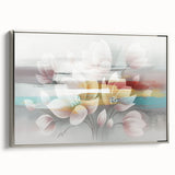 Abstract canvas artwork showcasing vibrant colors and fluid shapes, perfect for modern home decor and stylish wall displays.