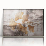 Abstract wall art canvas print showcasing vibrant colors and geometric shapes, emphasizing modern design elements and artistic expression.