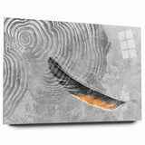 Abstract canvas artwork showcasing vibrant colors and dynamic shapes, perfect for modern home decor, displayed in a stylish living room setting.