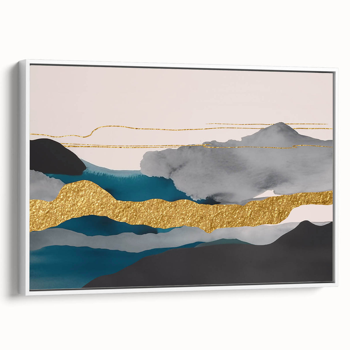 Vibrant abstract wall art canvas featuring bold colors and dynamic shapes, perfect for modern home decor or artistic spaces.