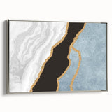 Abstract wall art canvas print showcasing vibrant colors and dynamic shapes, ideal for modern home decor or artistic spaces.