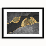 Abstract canvas artwork showcasing vibrant splashes of blue, orange, and yellow, perfect for modern home decor or artistic settings.