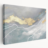 Colorful abstract wall art print showcasing vibrant geometric shapes and fluid patterns, perfect for modern home decor or artistic displays.