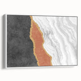 Abstract wall art print featuring vibrant colors and geometric shapes, ideal for modern home decor or office aesthetics, showcasing a dynamic design.