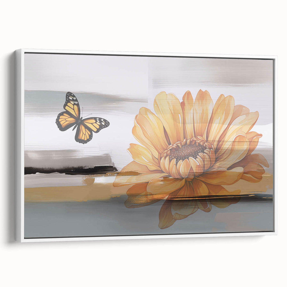Abstract wall art print showcasing vibrant colors and geometric shapes, ideal for modern home decor. The canvas is elegantly rolled and secured in a protective cardboard tube for safe shipping.