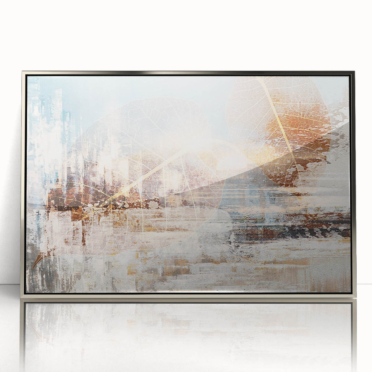 Abstract art canvas print showcasing vibrant colors and dynamic shapes, ideal for modern decor, delivered in a protective cardboard tube.