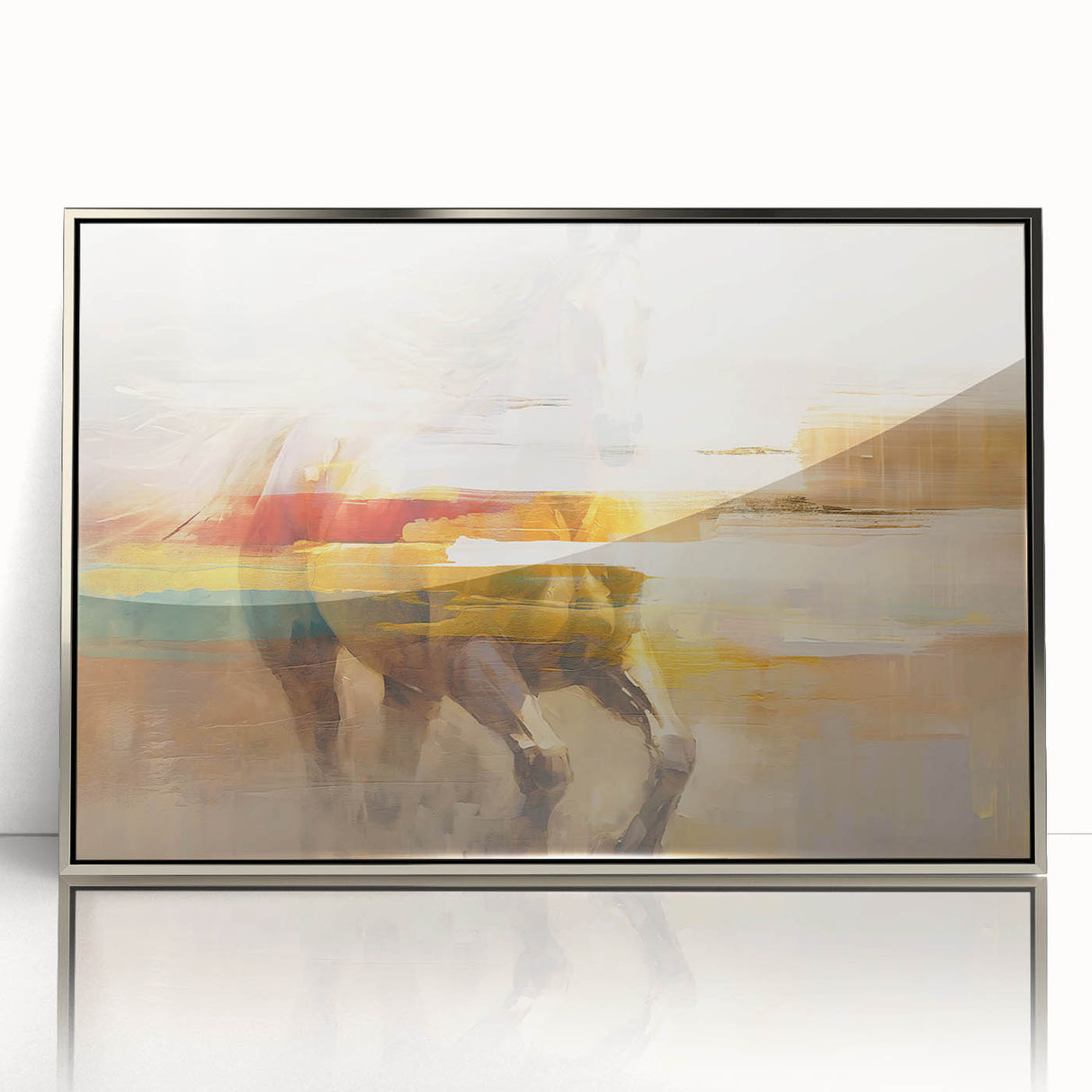 Abstract canvas artwork showcasing vibrant colors and fluid shapes, ideal for modern decor, elegantly rolled in a protective cardboard tube.