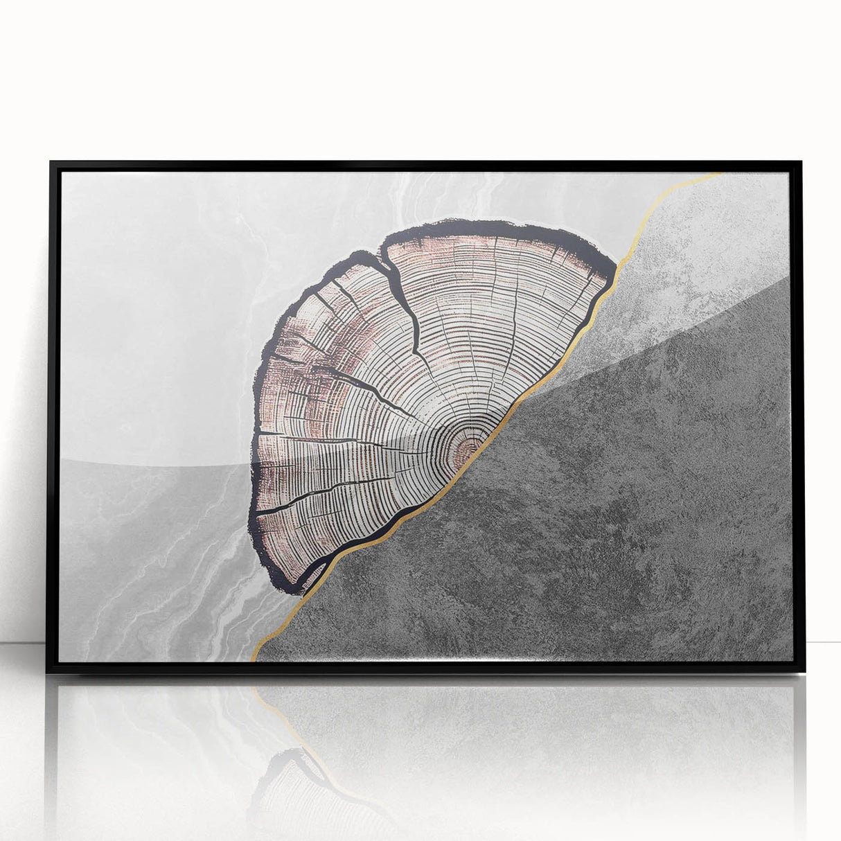 Colorful abstract canvas art print showcasing vivid swirls of blue, orange, and yellow, perfect for modern home decor or art enthusiasts.