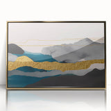 Abstract wall art canvas print showcasing vibrant colors and dynamic shapes, designed for modern decor; perfect for enhancing living spaces.