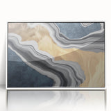 Colorful abstract wall art canvas print showcasing vibrant geometric shapes and fluid patterns, perfect for modern home decor.