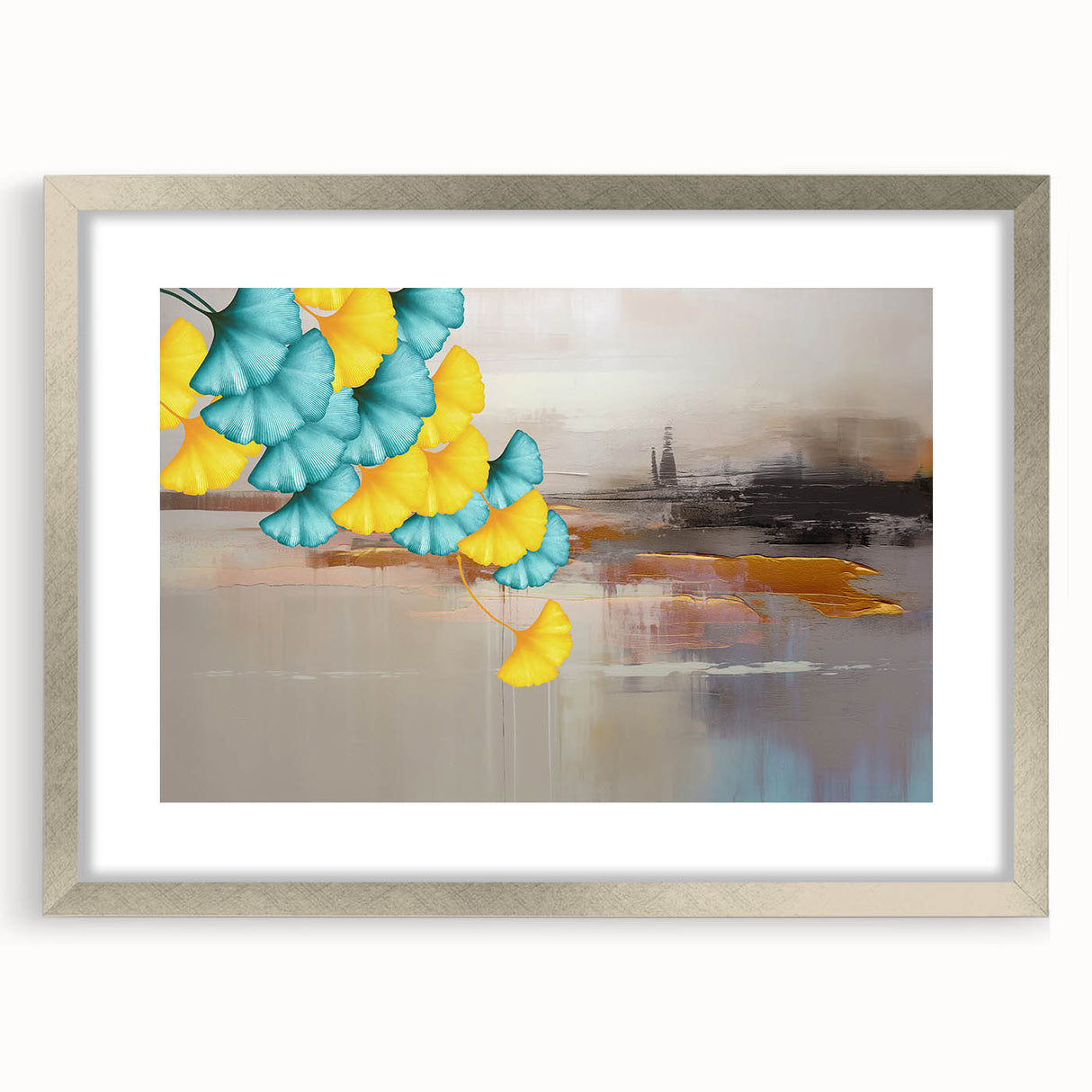 Abstract wall art canvas print showcasing vibrant colors and organic shapes, ideal for modern home decor or creative spaces.