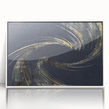 Colorful abstract wall art canvas print showcasing vibrant hues and dynamic shapes, ideal for modern home decor or artistic spaces.
