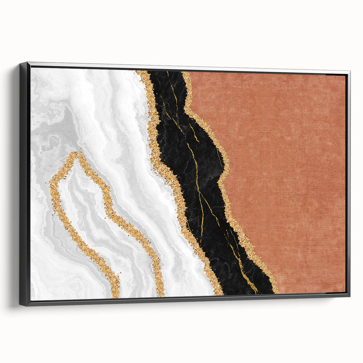 Abstract canvas artwork showcasing vibrant colors and fluid shapes, perfect for modern home decor, displayed in an elegant living room setting.