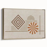 Colorful abstract wall art featuring bold brush strokes in vibrant hues of blue, orange, and yellow, ideal for modern home décor and artistic spaces.