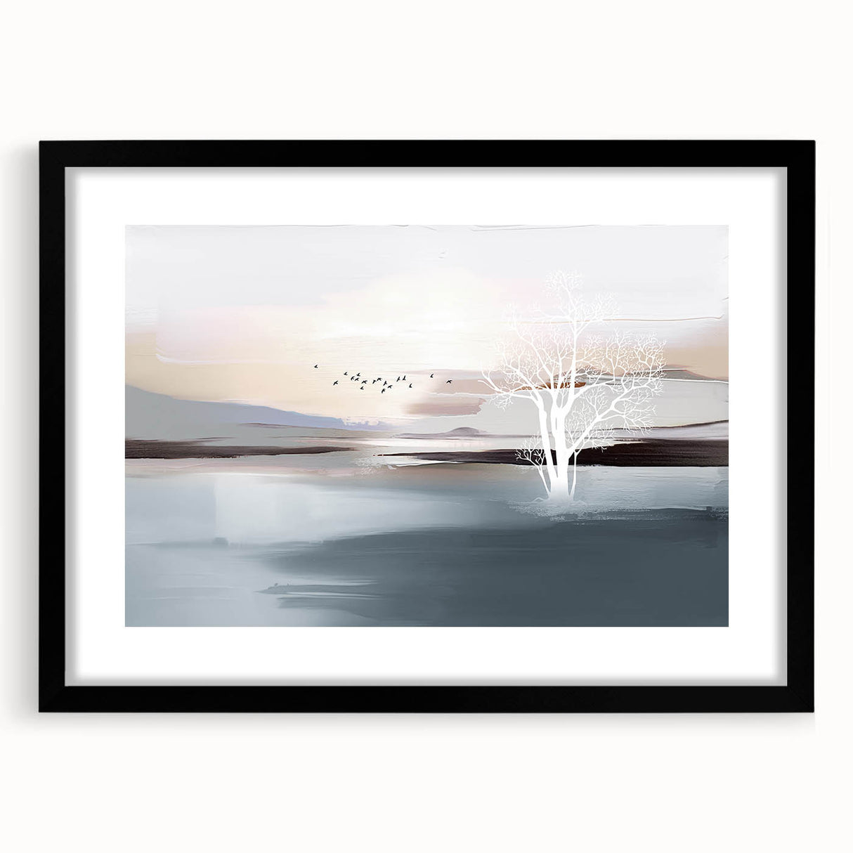 Abstract wall art canvas print showcasing vibrant colors and dynamic shapes, perfect for modern home decor, displayed on a minimalist wall.