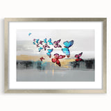 Abstract wall art canvas print featuring vibrant colors and dynamic shapes, ideal for modern home decor and adding visual interest to any space.