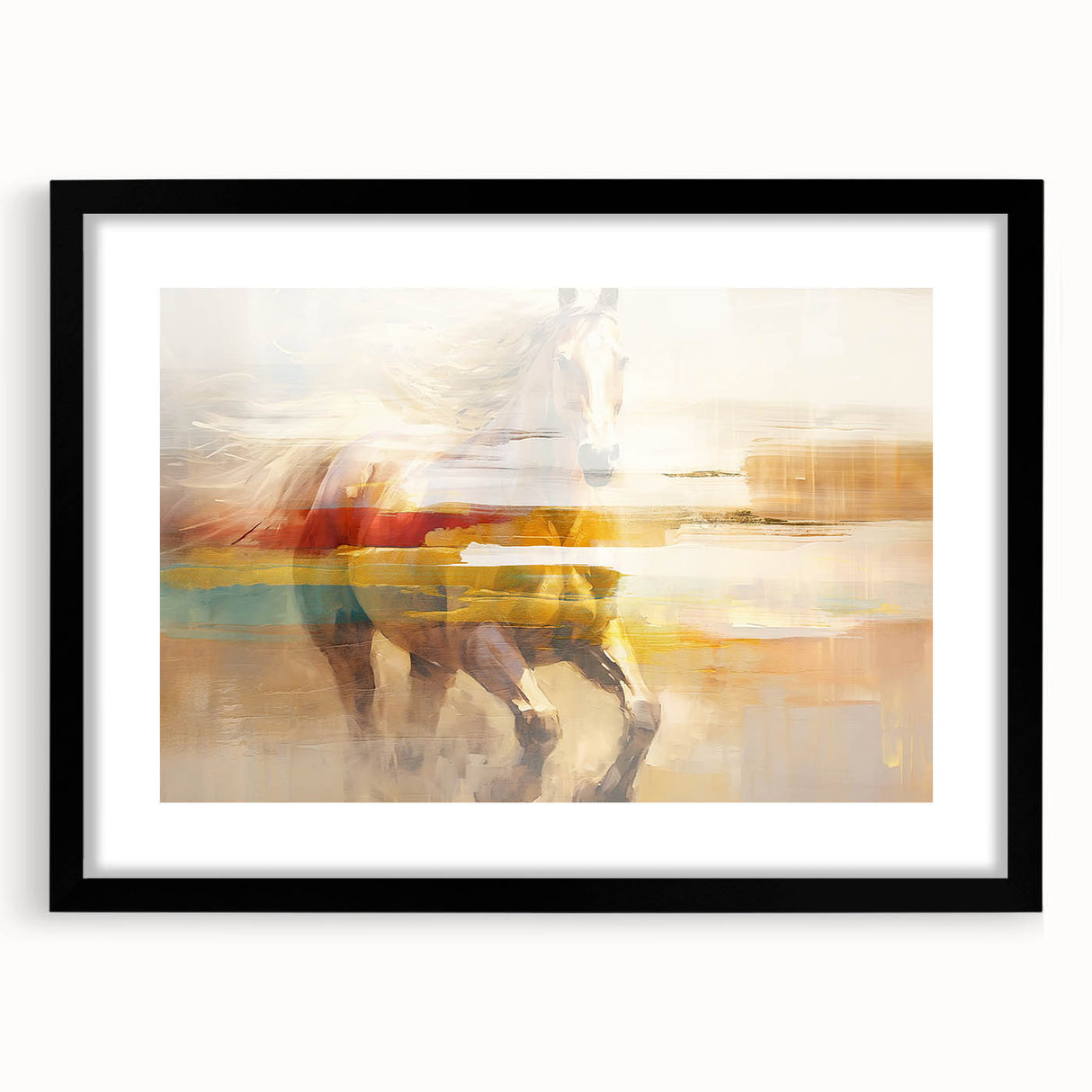 Abstract wall art canvas showcasing vibrant colors and dynamic shapes, perfect for modern decor, presented in a protective cardboard tube.