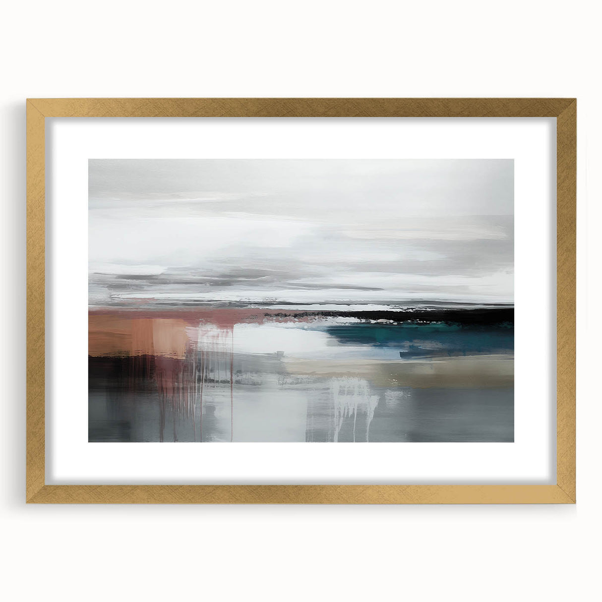 Abstract wall art canvas showcasing vibrant colors and dynamic shapes, perfect for modern decor, presented in a protective tube.