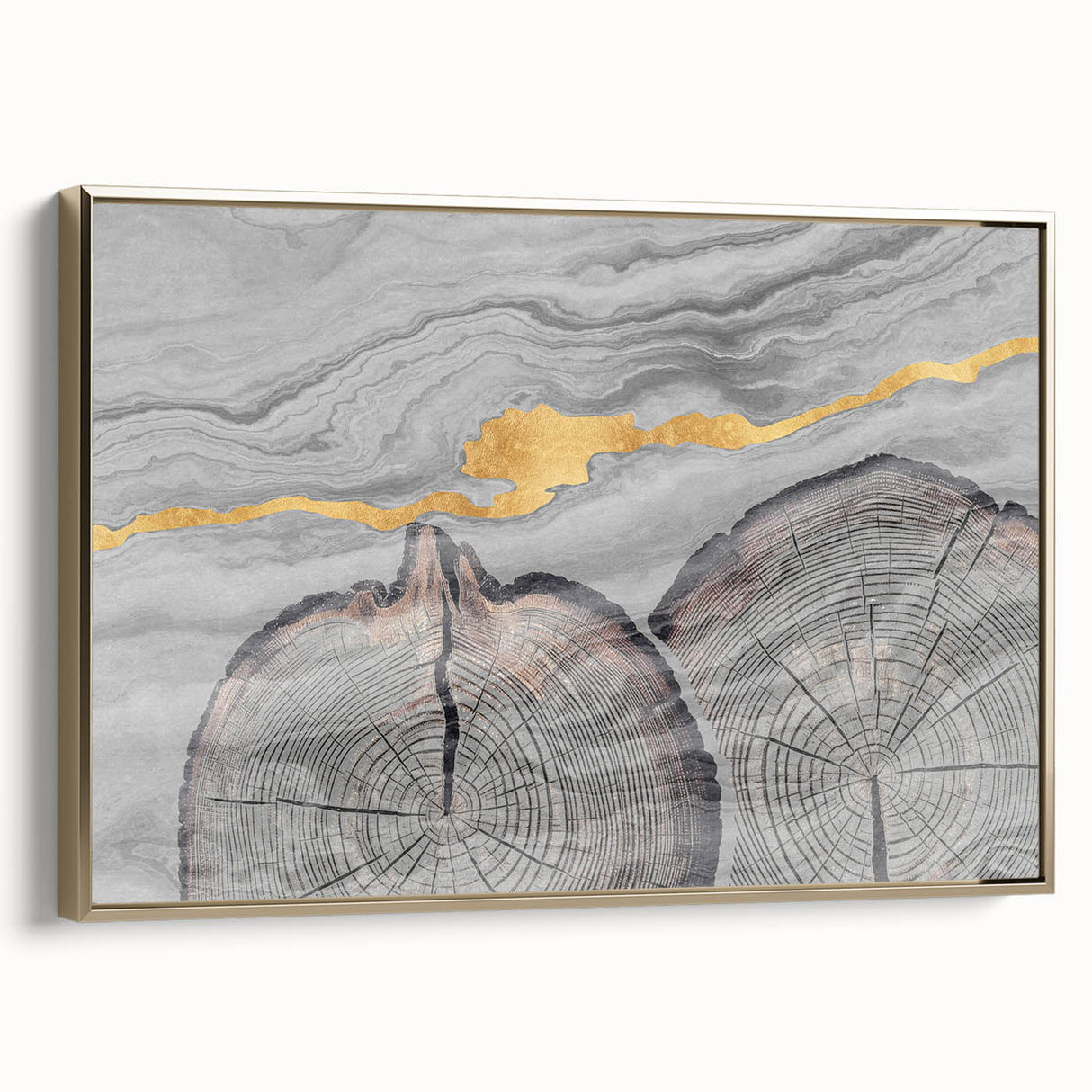 Abstract wall art canvas print showcasing vibrant colors and fluid shapes, perfect for modern decor, rolled and ready for framing.