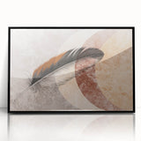 Abstract canvas artwork showcasing vibrant colors and dynamic shapes, perfect for modern home decor, presented in a protective cardboard tube.