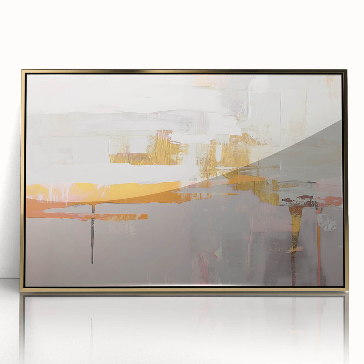 Vibrant abstract wall art on canvas, showcasing bold colors and dynamic shapes, perfect for modern home decor or artistic spaces.